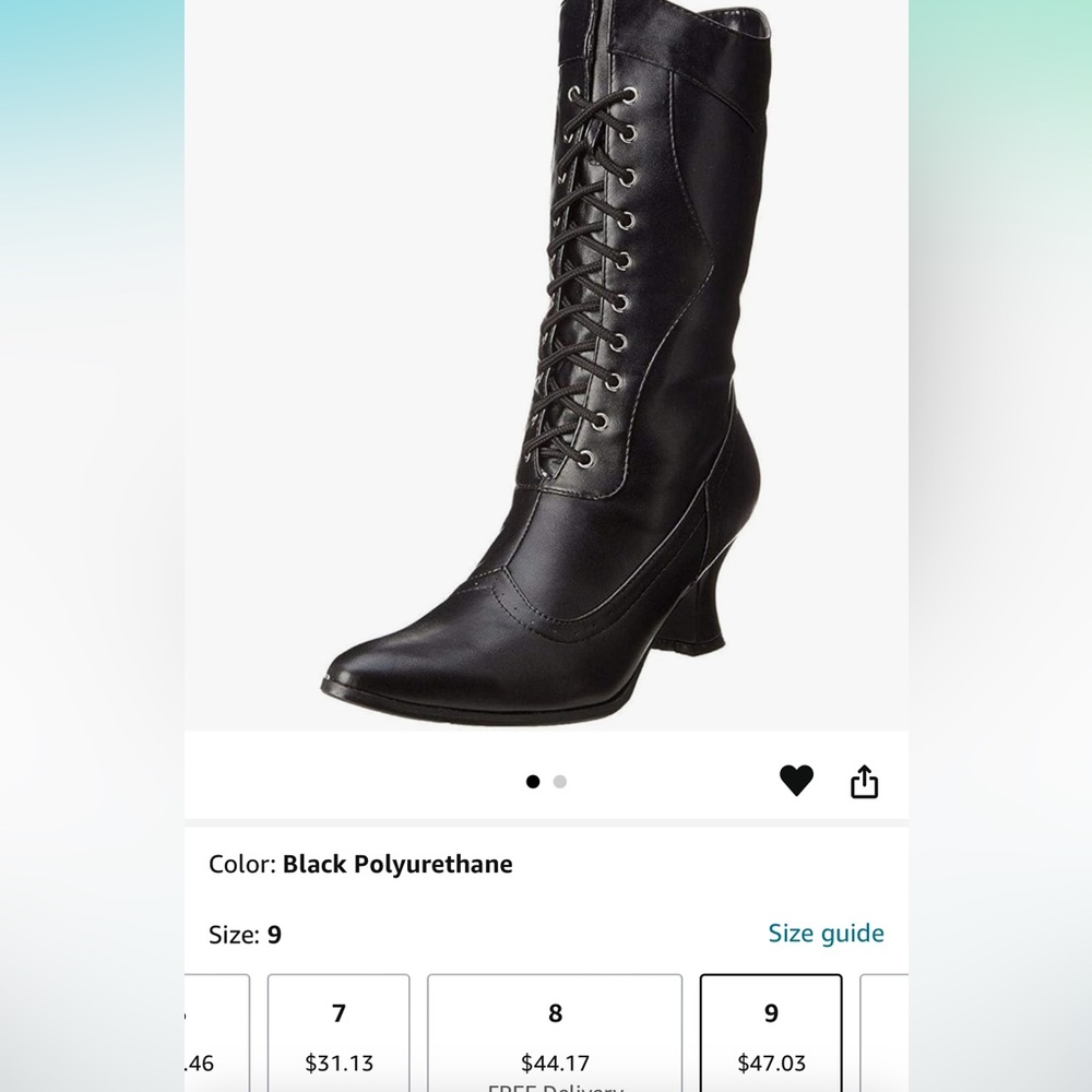 Victorian Pioneer Witch boots